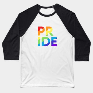 Gay Pride Rainbow Flag Baseball T-Shirt